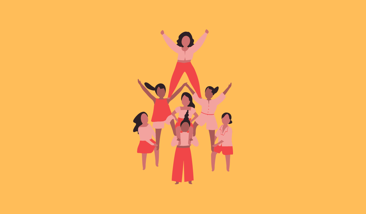 women supporting each other